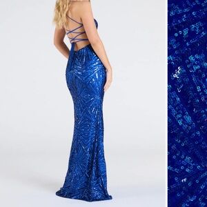 Windsor Blue Sequin Prom Dress 💙
